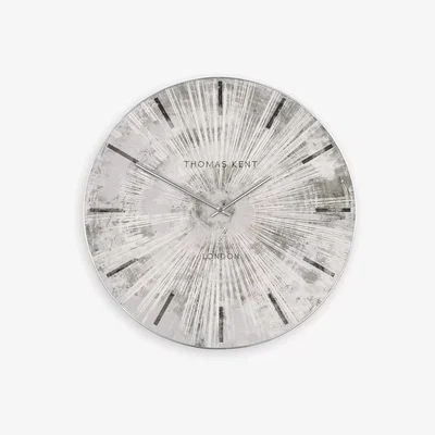 John Lewis Thomas Kent Starburst Analogue Wall Clock, Silver