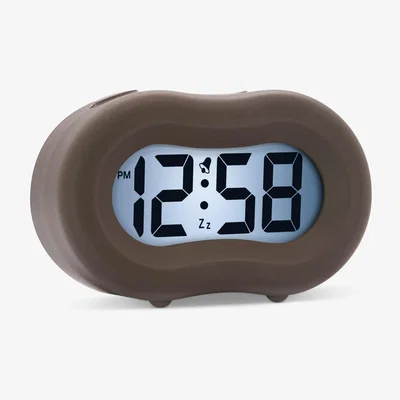 John Lewis Acctim Nash Smartlite Soft-Touch Case Digital LCD Alarm Clock