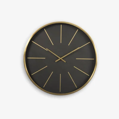 John Lewis Libra Round Stainless Steel Wall Clock, 61cm, Black