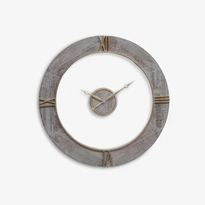 John Lewis Libra Floating Roman Numeral Round Wall Clock, 70cm, Grey