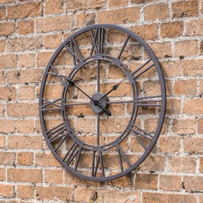 Knees Lukic Outdoor Clock - Ember