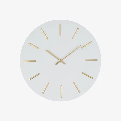 La Redoute 50cm White Matt Round Wall Clock