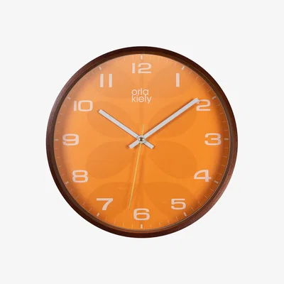 La Redoute Orange Stem Printed Dial Clock