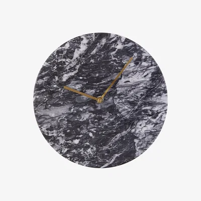 La Redoute 30cm Black Marble Wall Clock