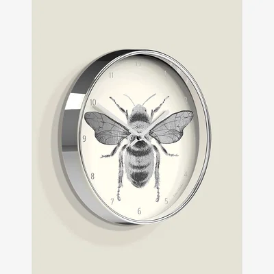 Marks & Spencer Jones Clocks Academy Bee Wall Clock - Silver, Silver,Gold
