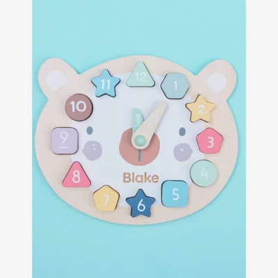 Marks & Spencer My 1st Years Personalised Bear Clock Puzzle FSC® Multi