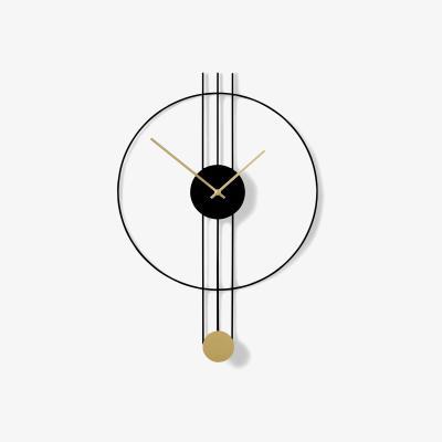 Made.com Rowell Pendulum Clock 45 x 60cm, Black & Brass