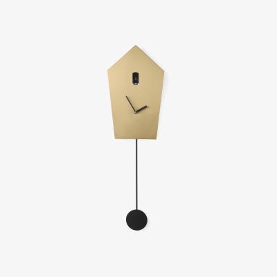 Made.com Aza Metallic Cuckoo Clock, Brass