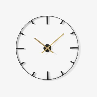 Made.com Felman Statement Oversized Floating Clock, Matt Black & Brass