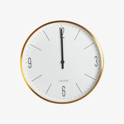 Made in Design Clock Couture Wall clock - Ø 30 cm by House Doctor Gold