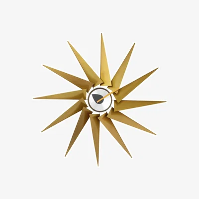 Made in Design Wall clock Turbine Clock metal / By George Nelson, 1948-1960 / Ø 76.5 cm - Vitra