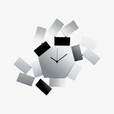 Made in Design La Stanza dello Scirocco Wall clock - W 46 x H 33.5 cm by Alessi Metal