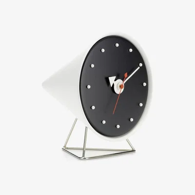 Made in Design Desk Clocks - Cone Clock Desk clock - / By George Nelson, 1947-1953 by Vitra White