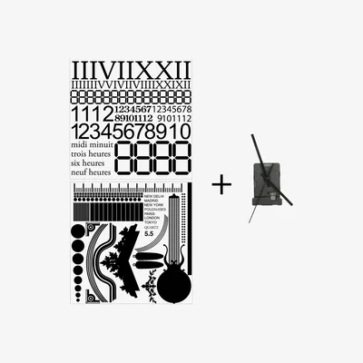 Made in Design Vynil Clock Wall clock by Domestic Black