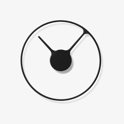 Made in Design Stelton Time Large Wall clock -  Ø 30 cm by Stelton Black