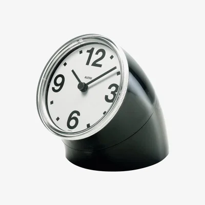 Made in Design Cronotime Desk clock by Alessi Black