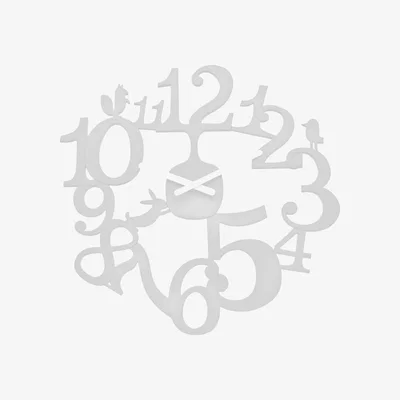Made in Design PI:P Wall clock by Koziol White