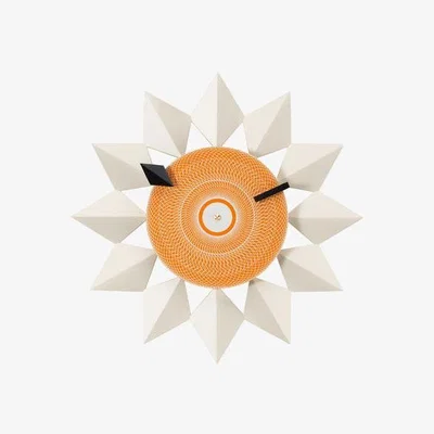 Made in Design Diamond Makers Clocks Wall clock - / By George Nelson, 1948-1960 by Vitra Orange
