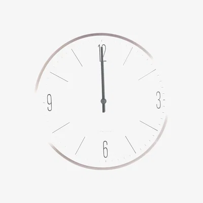Nordic Nest Clock Couture wall clock gold-white