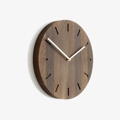 Nordic Nest Watch:Out wall clock oak smoked oak-brass