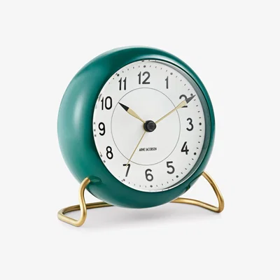 Nordic Nest AJ Station table clock green green