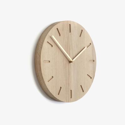 Nordic Nest Watch:Out wall clock oak oak-brass