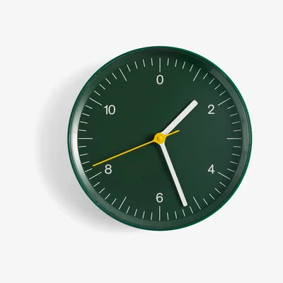 Nordic Nest HAY Wall Clock Ø26.5 cm Green