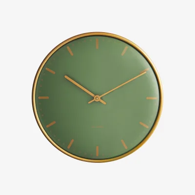 Nordic Nest Arne Jacobsen Clocks Arne Jacobsen City Hall Green Ø21 cm
