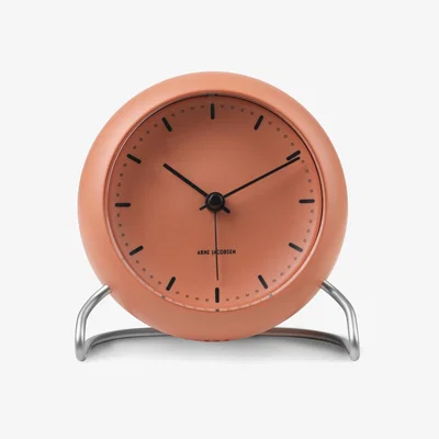 Nordic Nest AJ City Hall table clock pale orange