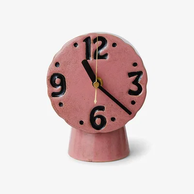 Nordic Nest HKliving Retro ceramic clock 16.2 cm Pink