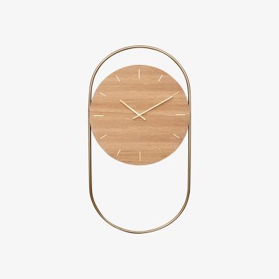 Nordic Nest Andersen Furniture A-Wall wall clock 41x76 cm Oak-brass