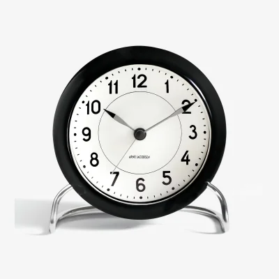 Nordic Nest AJ Station table clock black