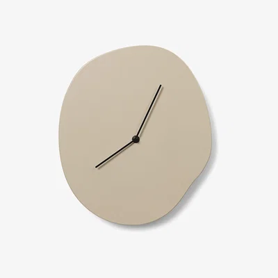 Nordic Nest ferm LIVING Melt wall clock 28x33 cm Cashmere