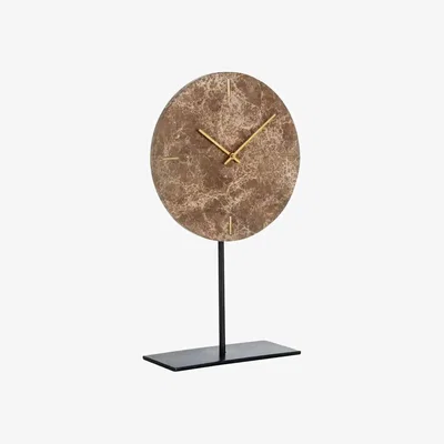 Olivia's Richmond Interiors Brett Clock in Standard Brown