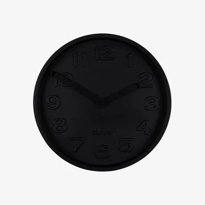 Olivia's Zuiver Clock Concrete Time All Black | Outlet