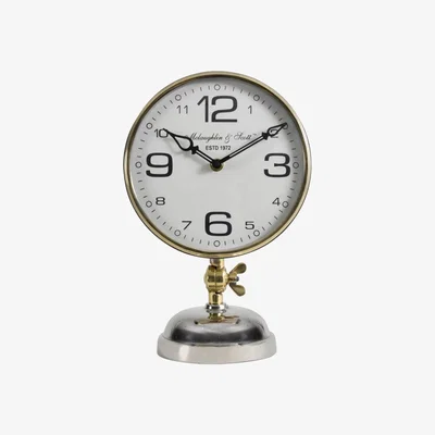 Olivia's Libra Risby Gold, Brass And Nickel Mantle Clock