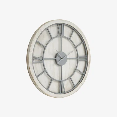 Olivia's Hill Interiors Williston Wall Clock in White|Outlet