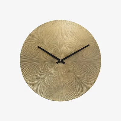 Olivia's Libra Starburst Aluminium Wall Clock Antique Gold