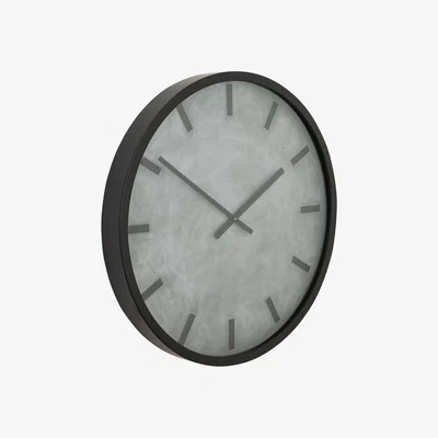 Olivia's Hill Interiors Large Concrete Effect Station Clock