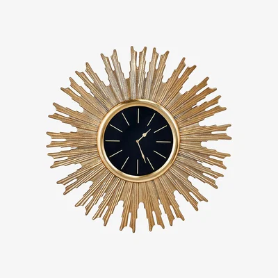 Olivia's Olivia's Fleur Starburst Wall Clock in Gold