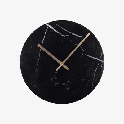 Olivia's Zuiver Clock Time Marble Black | Outlet