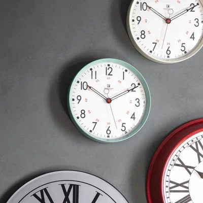 Olivia's Gallery Interiors Yale Clock Aquamarine
