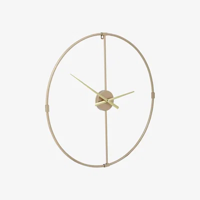 Olivia's Olivia's Boutique Hotel Collection - Gold Round Wall Clock