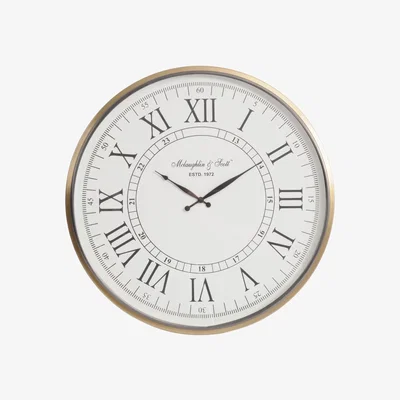 Olivia's Libra Lexington Brass Wall Clock
