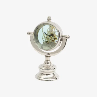 Olivia's Libra Oversized Table Clock Nickel