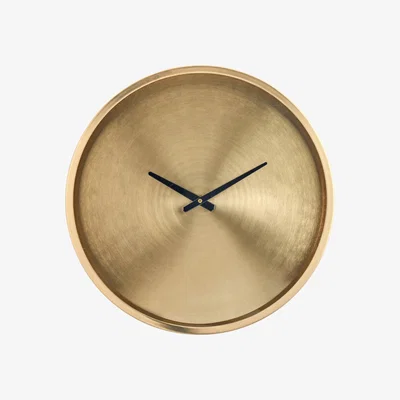 Olivia's Olivia's Ruth Brushed Antique Brass Round Wall Clock