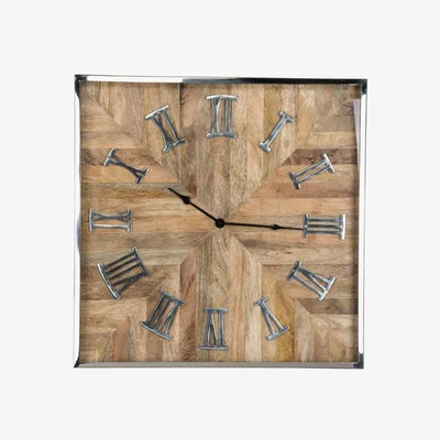 Olivia's Richmond Aiden Brown Wall Clock