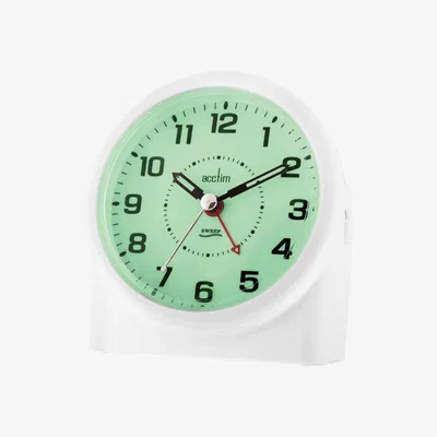 Downtown Central White Alarm Clock