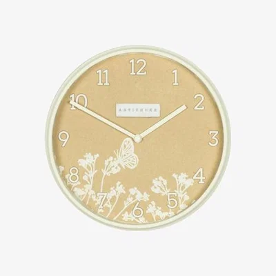 Downtown Artichoke Butterfly Garden  Wall Clock