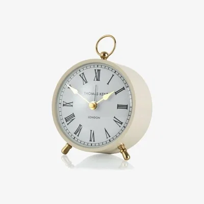 Downtown Thomas Kent 4' Wren Alarm Mantel Clock - Dove